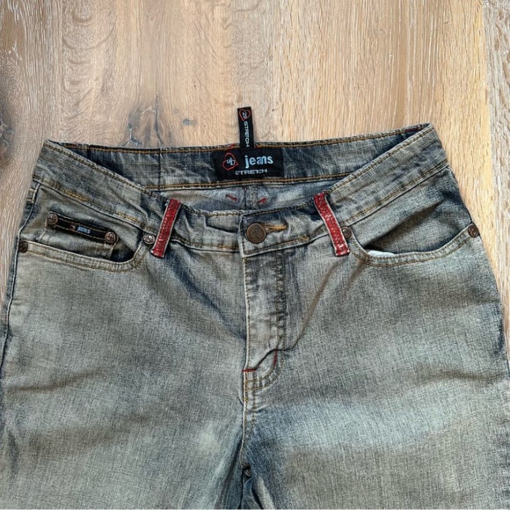 Vintage 90's UB Jeans Low Rise Stretch Denim Flare Jeans - Size 29 - Picture 4 of 11